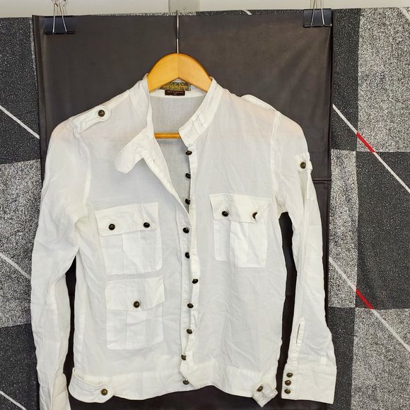 Buffalo David Bitton white long sleeve shirt size s - Picture 1 of 5